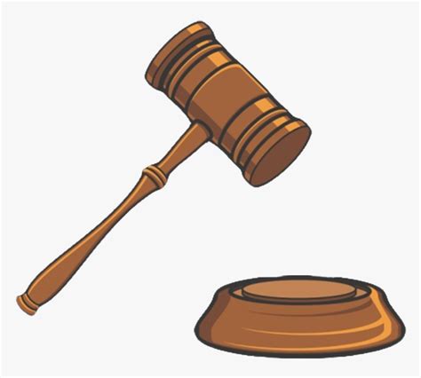 Clipart Hammer Lawyer Court Clipart Hd Png Download Transparent