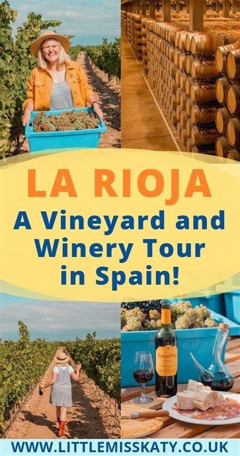 Wine Tour In Spain With The Words La Rioja A Vineyard And Winery Tour