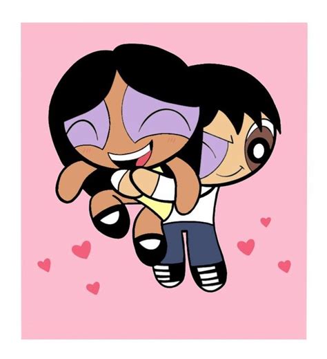 Digital Custom Powerpuff Couple Art Etsy In 2021 Cartoon Painting Mini Canvas Art Couples