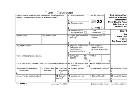 Form 1099 R What Its Used For And Who Should File It