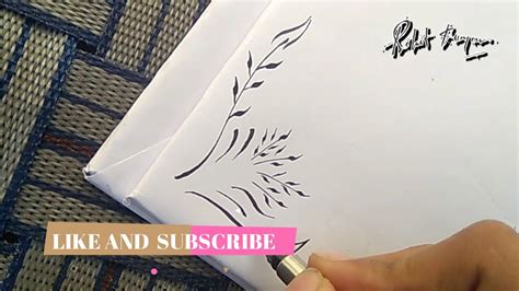 Easy Calligraphy Corner Border Designs