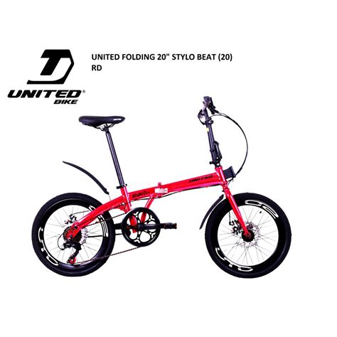 Shop our range of carbon and aluminium bikes! Sepeda Lipat Folding Bike United All New Stylo Beat 20 8 ...
