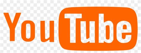 Orange And White Logo Of Youtube Orange Youtube Logo Png Transparent