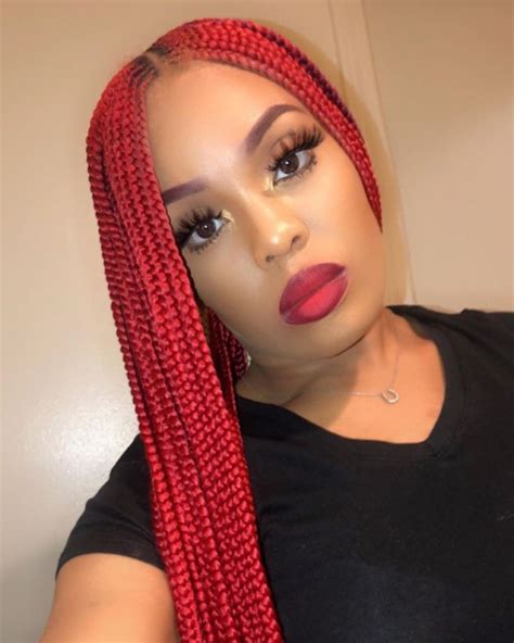 Cute Red Braids In 2021 Braided Hairstyles Braids Hairstyles Pictures Small Box Braids