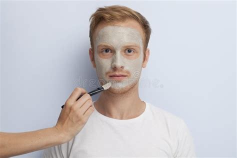 Man S Facial Cosmetic Treatment Stock Image Image Of Adult Cheek