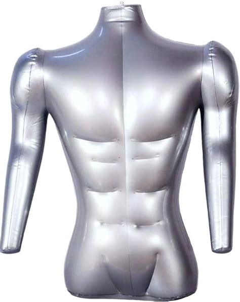 Inflatable Male Half Body Mannequin With Arms Torso Top