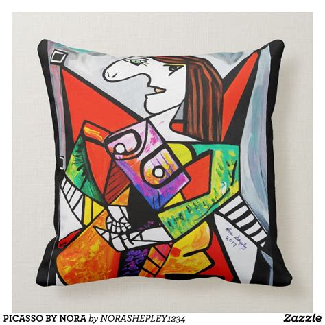 Picasso By Nora Throw Pillow