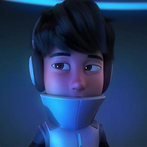An Animated Character With Headphones On