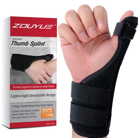 Buy ZOUYUE Thumb Wrist Support Brace Adjustable Thumb Spica Splint For De Quervain S