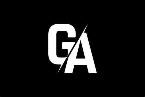 Monogram Ga Logo Design Graphic By Greenlines Studios · Creative
