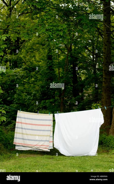 Hanging Blanket On Clothes Line Hi Res Stock Photography And Images Alamy