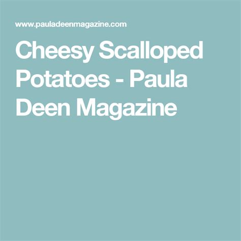 A very sweet reader contacted me about the scalloped potato recipe in these photos. Cheesy Scalloped Potatoes | Recipe | Scalloped potatoes ...