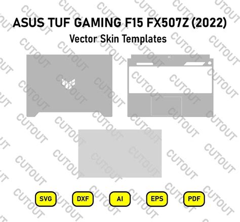 Asus Tuf Gaming F15 Fx507z 2022 Vector Skin Templates