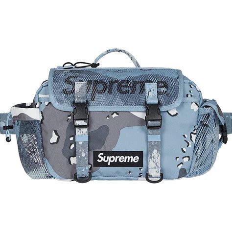 Buy and sell latest 100% authentic supreme waist bag (ss20) black and other hottest supreme streetwear on novelship. Supreme Waist Bag SS20 - Blå Camo. | Next Grail