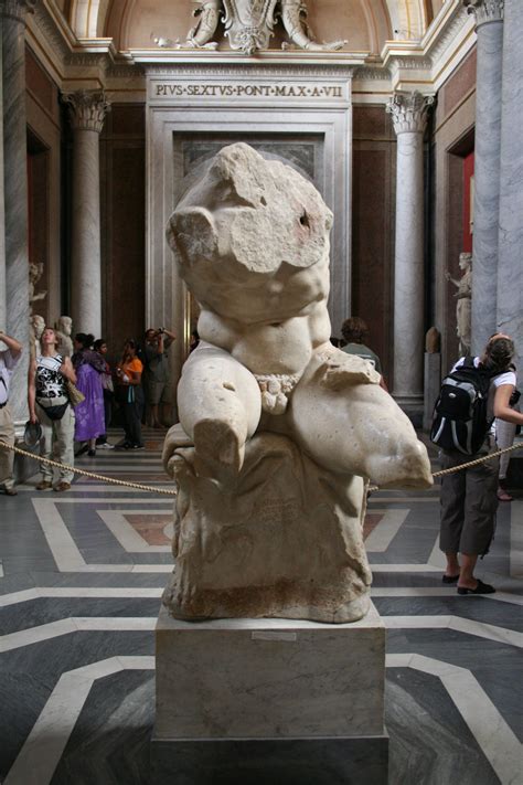 Belvedere Torso Which Inspired Michelangelo Vatican Museum Rome