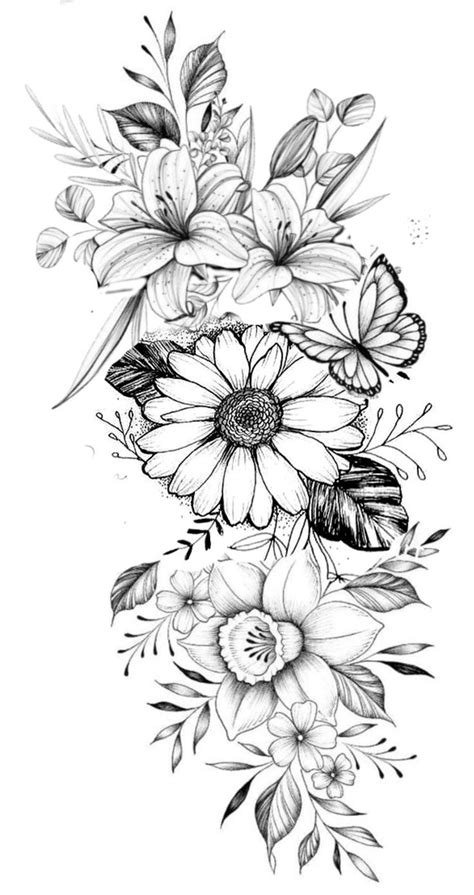 Pin By Urbanink On Dibujos Floral Tattoo Sleeve Arm Sleeve Tattoos For Women Arm Sleeve Tattoos