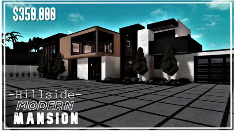 Hillside Modern Mansion Welcome To Bloxburg Tour No Large Plot