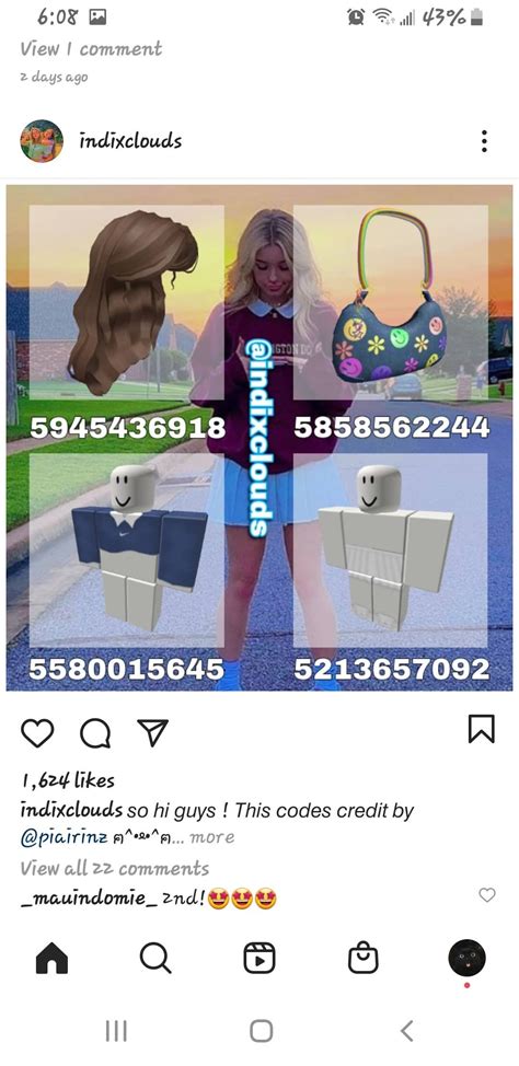 Credit To Indixclouds On Insta Roblox Codes Coding Roblox Pictures