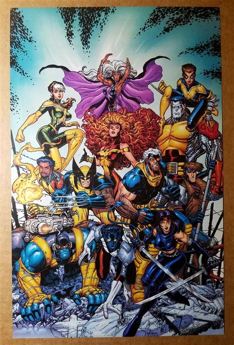 X Men Giant Sized Special 100 Marvel Comics Poster By Arthur Adams