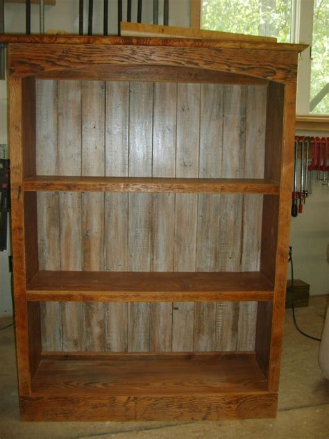 Made with solid rustic hickory shelves and make it organized: Hand Made Reclaimed Wood Bookcase by Norm's Custom ...