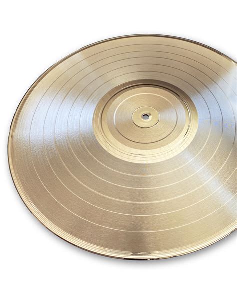 Gold Blank Record Blank 33 13 Vinyl Lp Metalized Gold 12 Record Mu