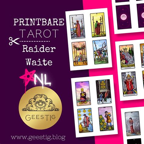 Tarot Rider Waite Printable Cards Etsy