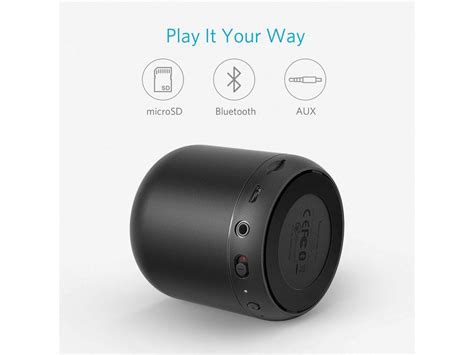 Anker Soundcore Mini Super Portable Bluetooth Speaker With Noise Cancelling Microphone Black