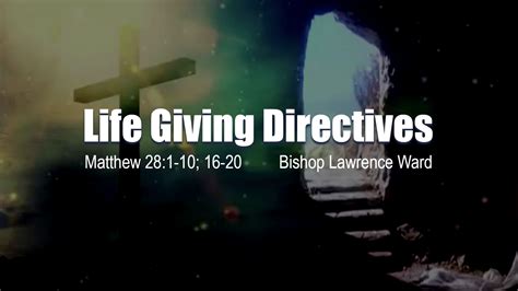 Life Giving Directives Faithlife Sermons