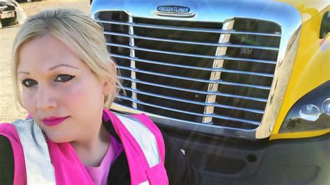female trucker explains how she protects herself on the road column abc news
