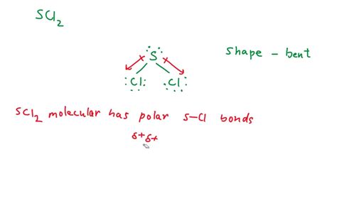 Solved An Scl2 Molecule Has Polar Or Nonpolar Bonds And A Bent