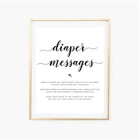 1.) to the soon to be parents: Printable Diaper Message Game Late Night Diapers Baby Shower