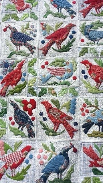 Birdsong Quilt Bird Pattern Paper Pieced Free Applique Quilt Patterns