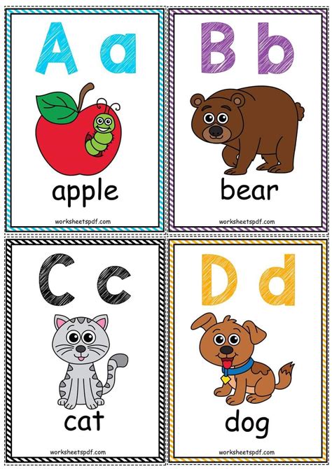 Alphabet Flash Cards Printable Printable Cards Teaching The Alphabet