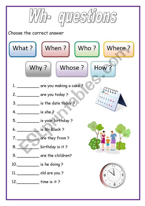 Wh Questions English For Beginners Esl Worksheet By Lucak F F65
