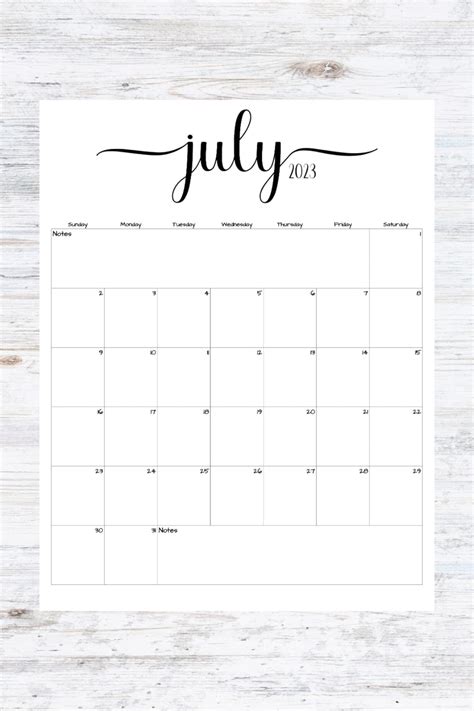 Fillableeditable July 2023 Calendar July 2023 Calendar Etsy