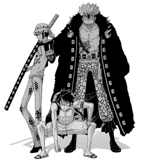 One Piece Luffy Kid Law Wallpaper Kidkads