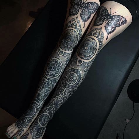Discover a timeless selection of the top 100 best badass tattoos for leg tattoos for women. 27+ Leg Sleeve Tattoo Designs, Ideas | Design Trends ...