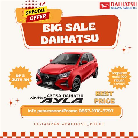 Daihatsu Ayla Dp 5 Jutaan Mobil Motor Mobil Untuk Dijual Di Carousell