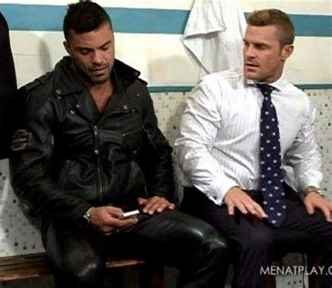 Landon Conrad Right And Rogan Richards Leather Men Smart Outfit Leather