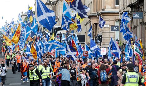 In Pictures Biggest Independence March In Scottish History Takes