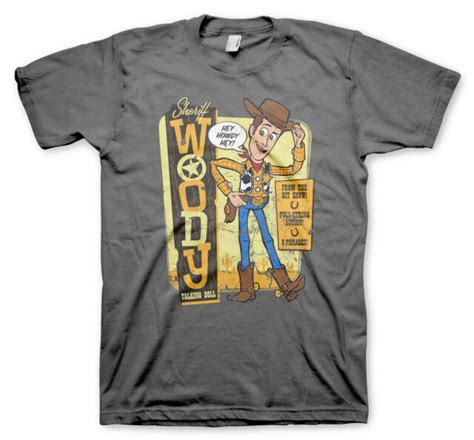 Officially Licensed Toy Story Sheriff Woody Mens T Shirt S Xxl Sizes