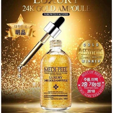 Review Tinh Chất Vàng Serum Medi Peel Luxury 24k Gold Ampoule