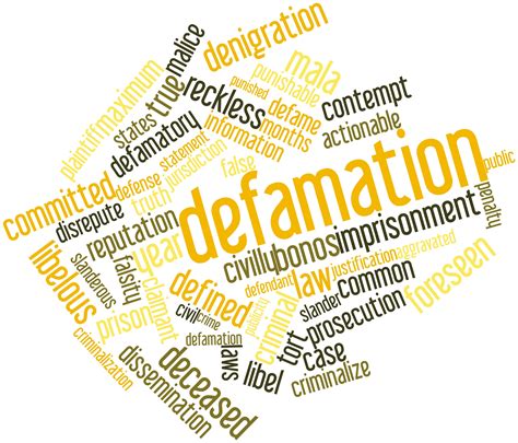 Defamation Damages Compensation For Defamation Beger And Co