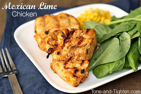 Grilled Mexican Lime Chicken On Tone And A Healthy Recipe