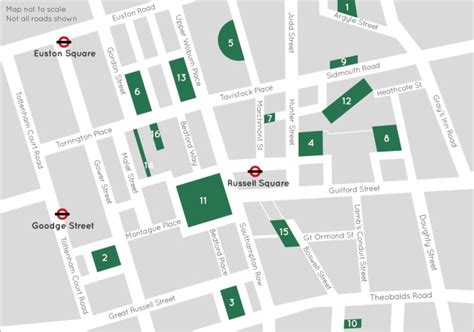 Area Map Bloomsbury Squares And Gardens