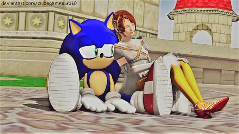 Sonic And Princess Elise By Chloegamesbr360 On Deviantart