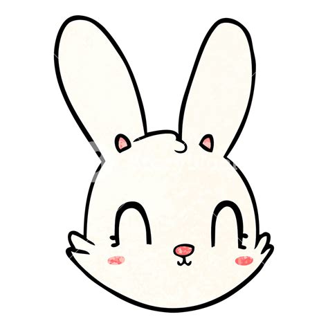 Black and white ears and muzzle with whiskers, paws. Bunny Face Drawing | Free download on ClipArtMag
