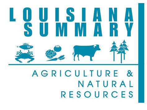 2015 Louisiana Summary Agriculture And Natural Resources
