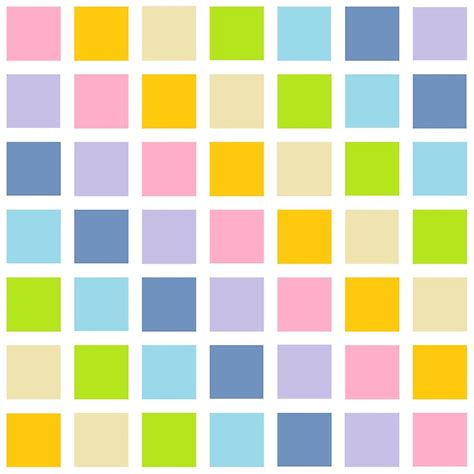 Pastel Rainbow Squares By Lornakay Redbubble