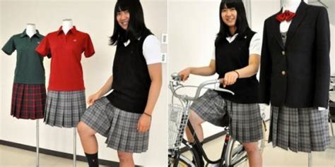 Siswi Jepang Modifikasi Pakaian Rok Sekolah